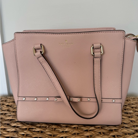 Kate Spade Jeweled Bow Handle Small Handbag Crossbody - Picture 2 of 11